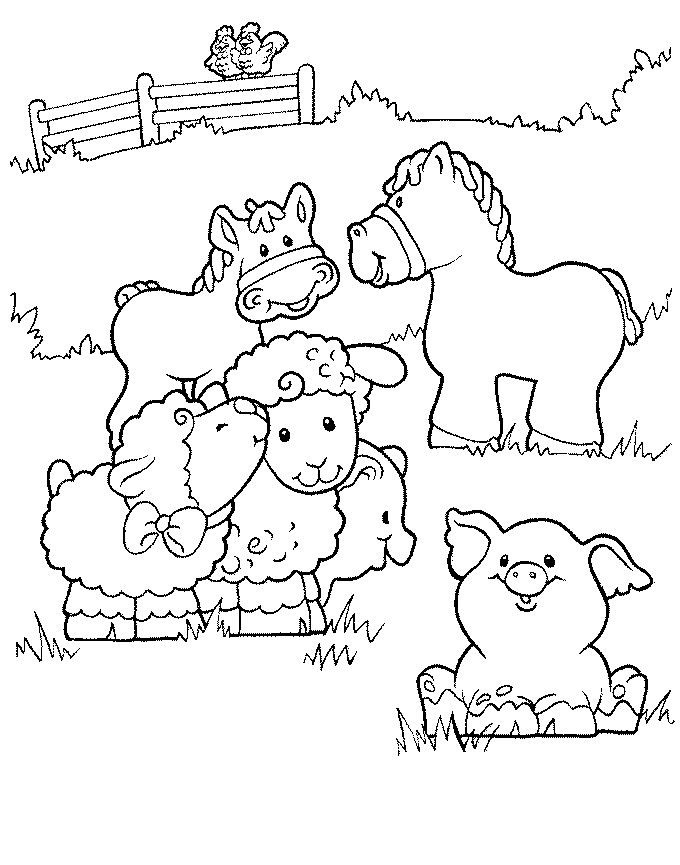 Kids-n-fun.com | Coloring page Little People Little People